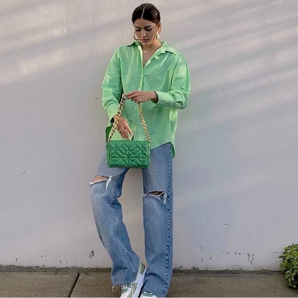 ZARA WIDE FULL LENGTH JEANS - Picture 3 of 9